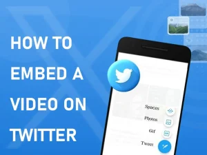 embed video on twitter