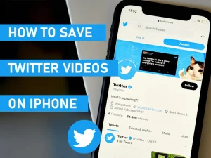 how to save videos from twitter on iphone